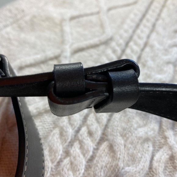 Ann Taylor Loft Black and Silver Harness Belt Up to 29.5" - Picture 6 of 8